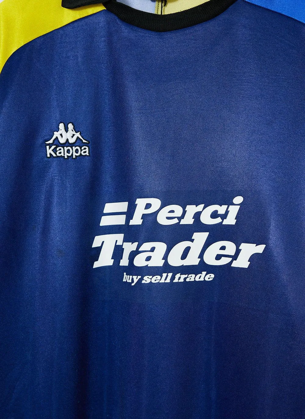 90s Kappa Shirt #3 | Percival x Classic Football Shirts | Blue with Yellow