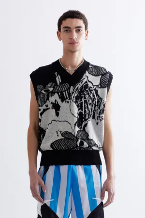 ARRANGEMENT V-NECK KNITTED VEST