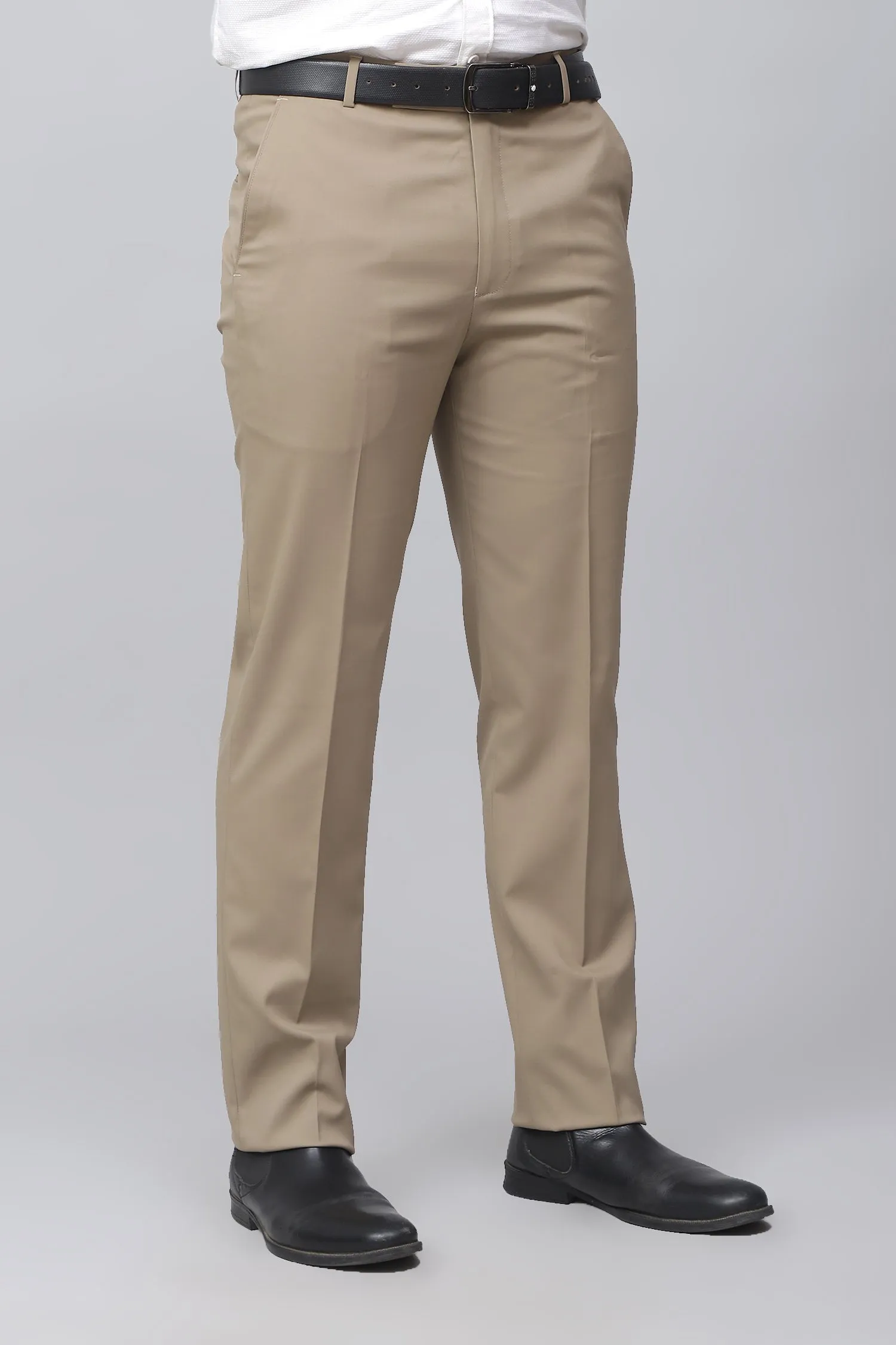 Bluebird Men's Refined Light Latte Business Formal Trousers
