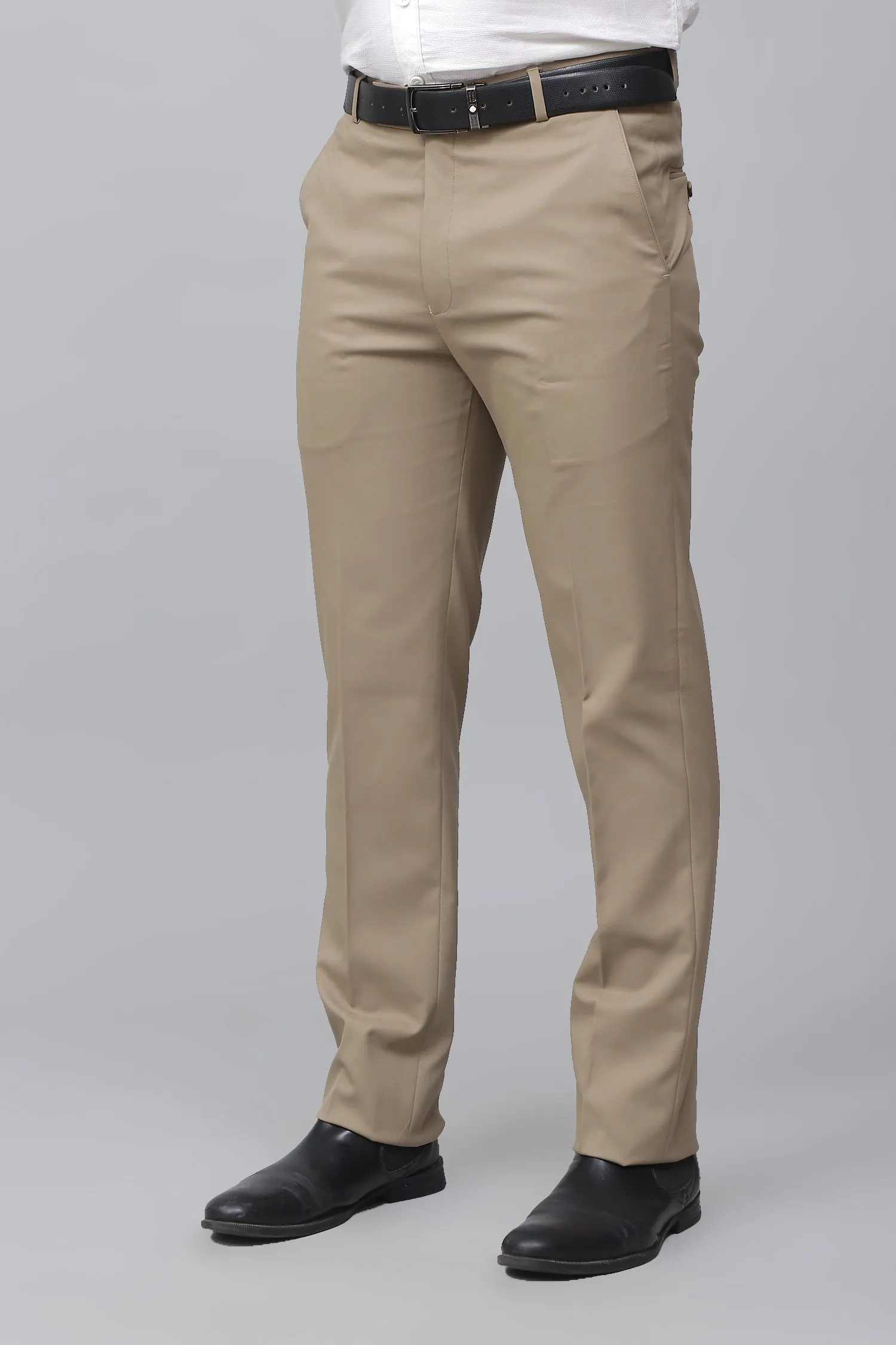 Bluebird Men's Refined Light Latte Business Formal Trousers