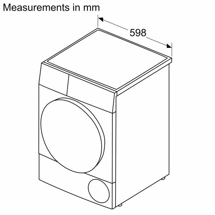 Bosch WTH83028SG Heat Pump Dryer Series 4 8.0kg