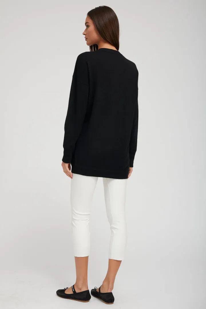 Boyfriend Cardigan in Black