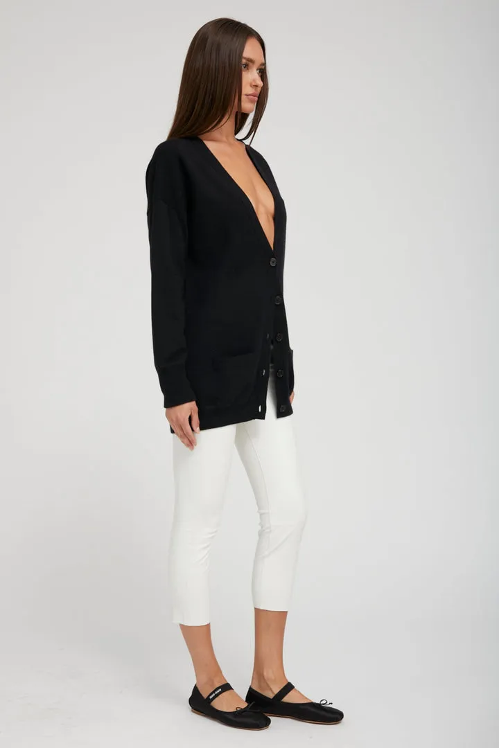 Boyfriend Cardigan in Black