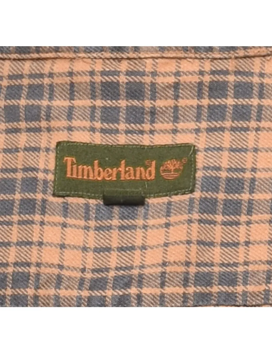 Brown & Beige Classic Flannel Shirt - L