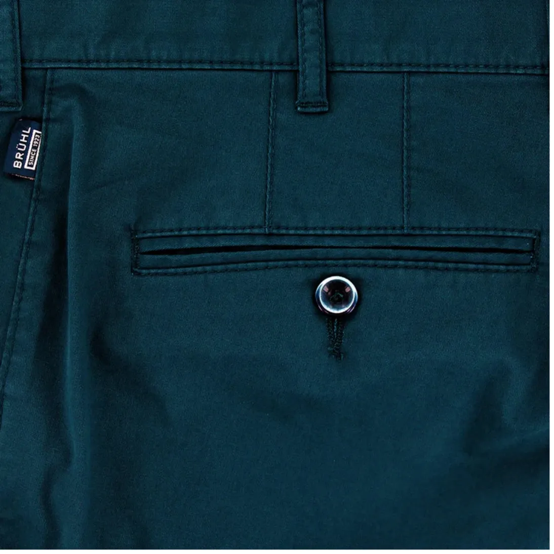 Bruhl Parma B Mover Stretch Cotton Summer Chino Petrol Blue 186190