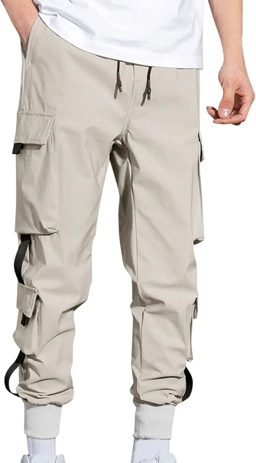 Cargo Pants for Men Big and Tall Fashion Loose Handsome Pocketjeans Pants Tooling Camouflage Pants Men's Heavyweight