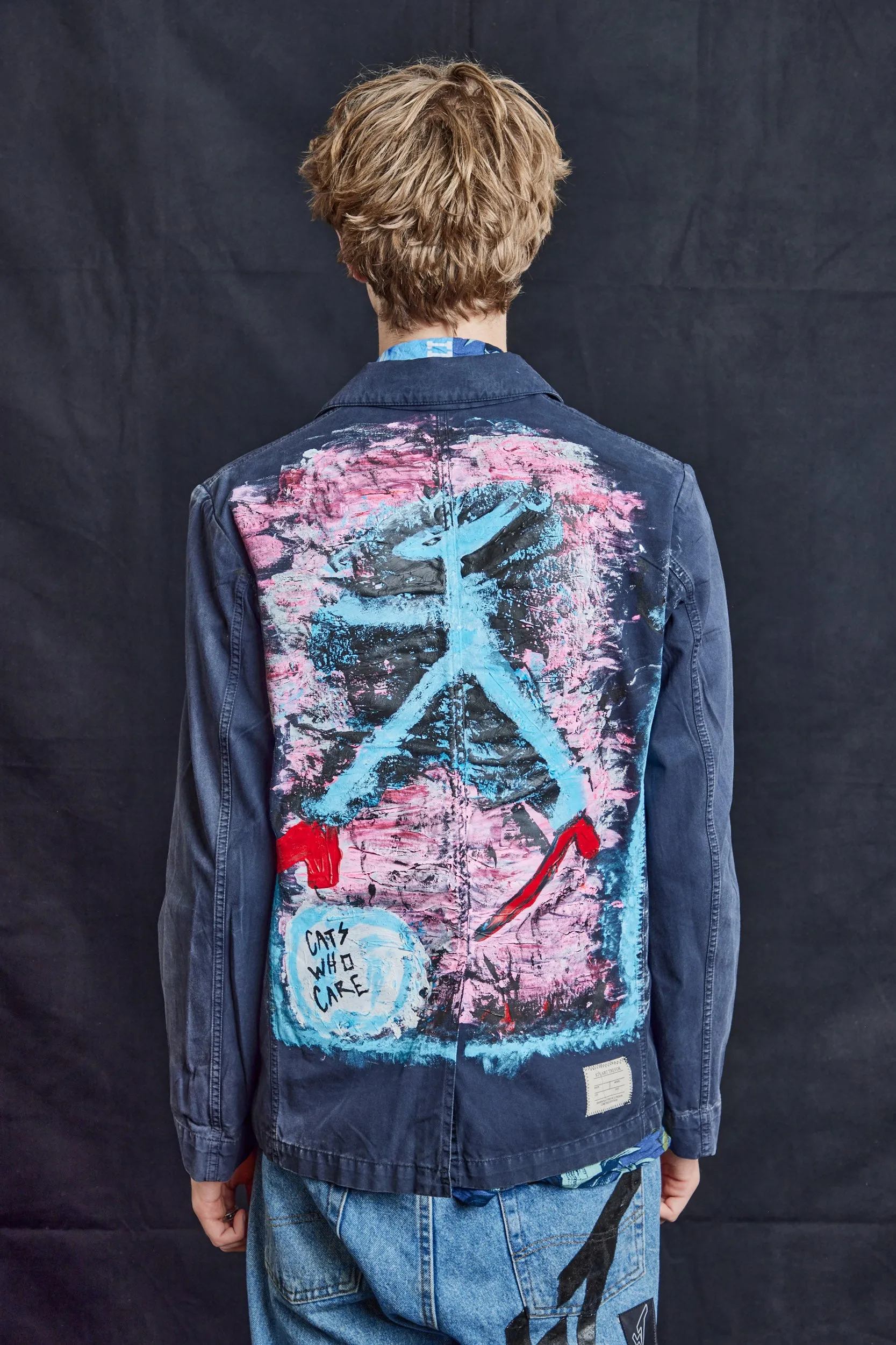 Cats Who Go To Work Jacket - Blue
