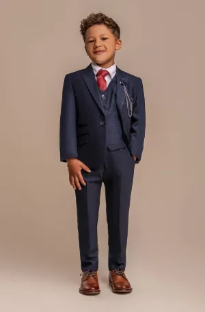 Cavani Boys Caridi Navy Suit