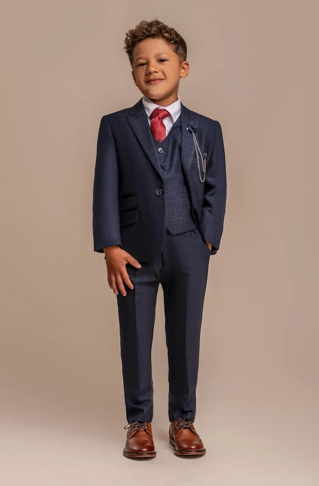 Cavani Boys Caridi Navy Suit