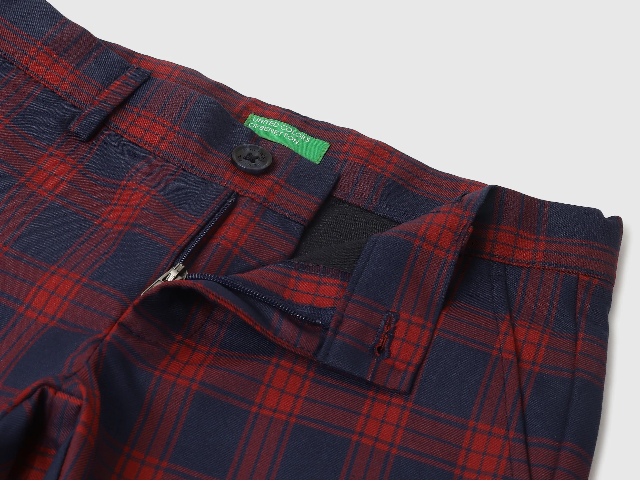 Checkered Slim Fit Trouser