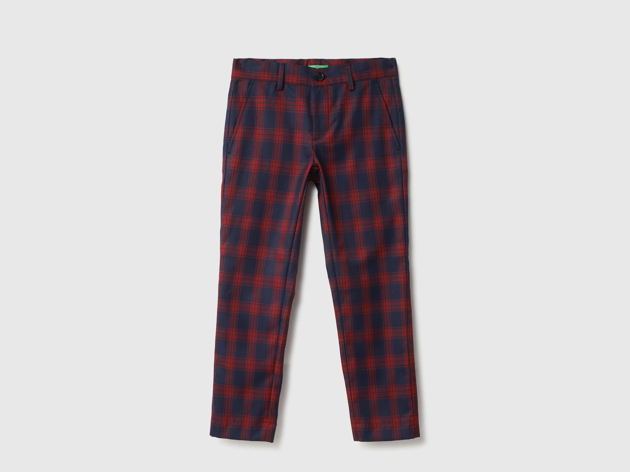Checkered Slim Fit Trouser