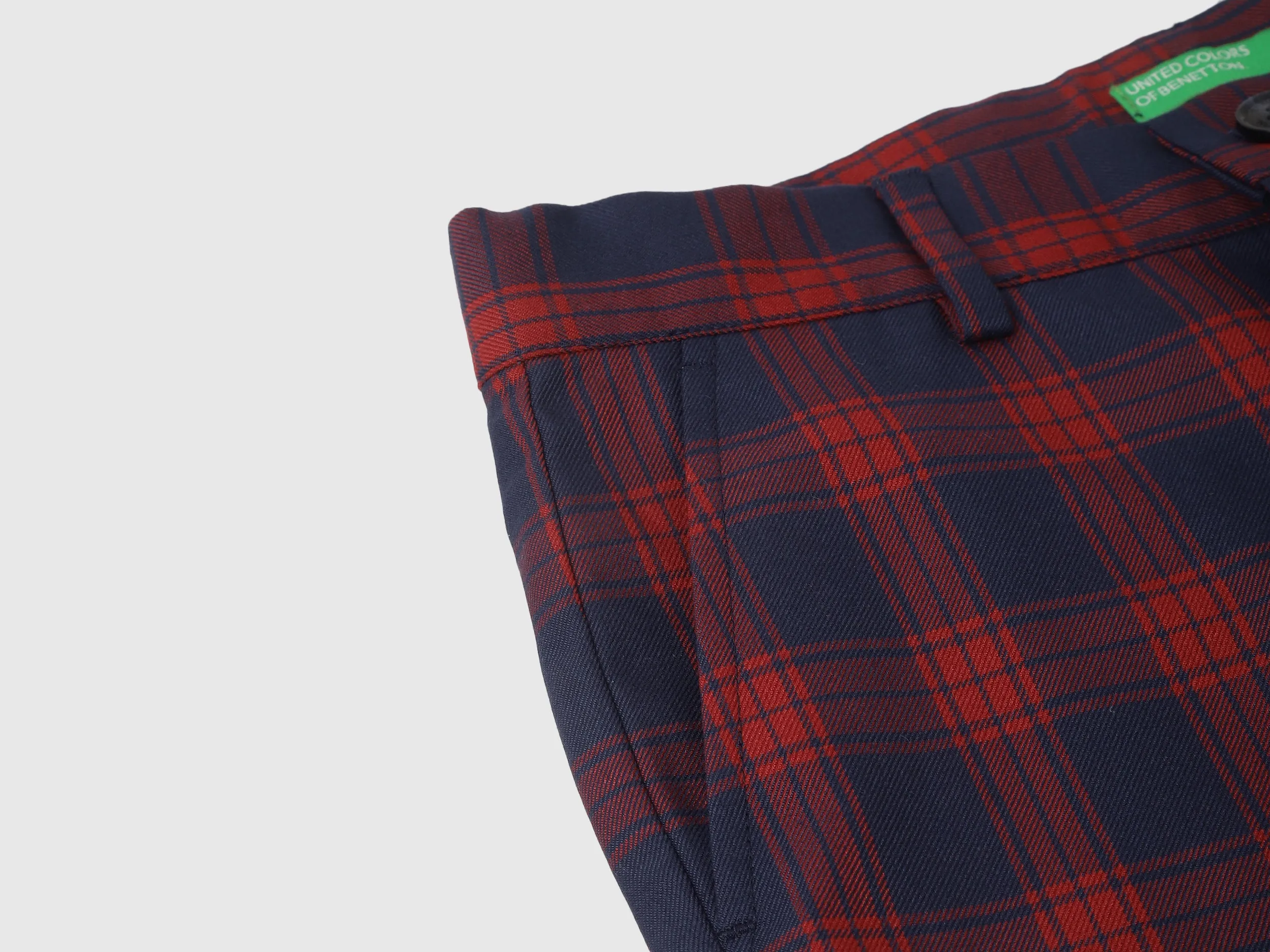 Checkered Slim Fit Trouser
