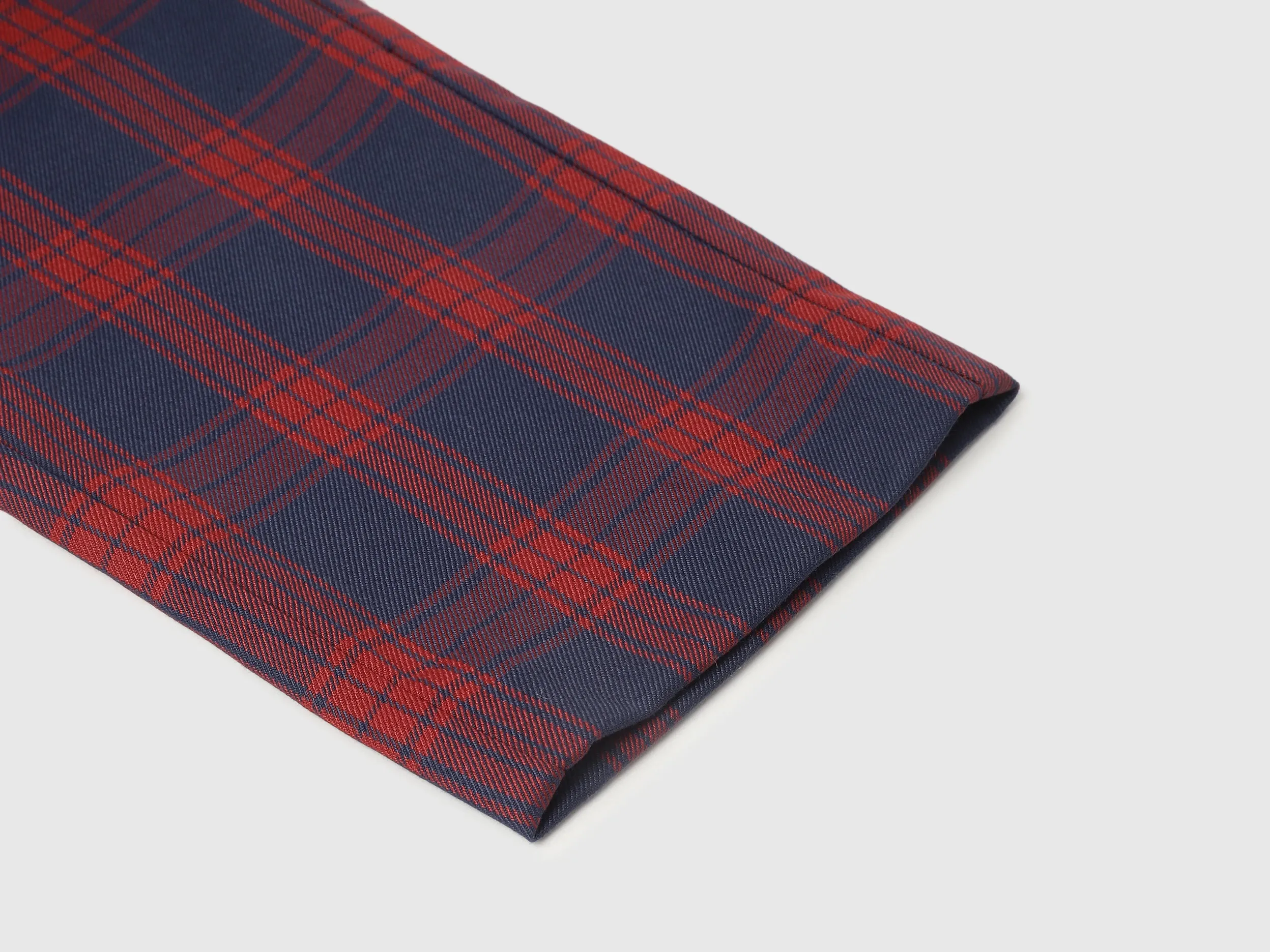 Checkered Slim Fit Trouser
