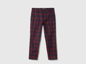Checkered Slim Fit Trouser