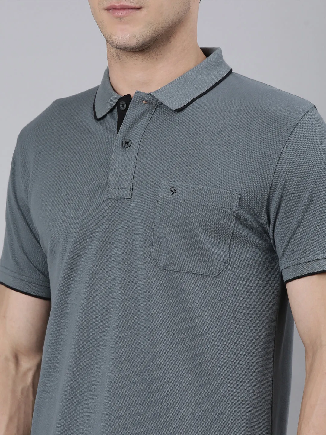 Classic Polo Men's Polo Neck Half Sleeve Slim Fit Cotton T Shirt | TOY-NOVA-STROMY WEATHER SF P