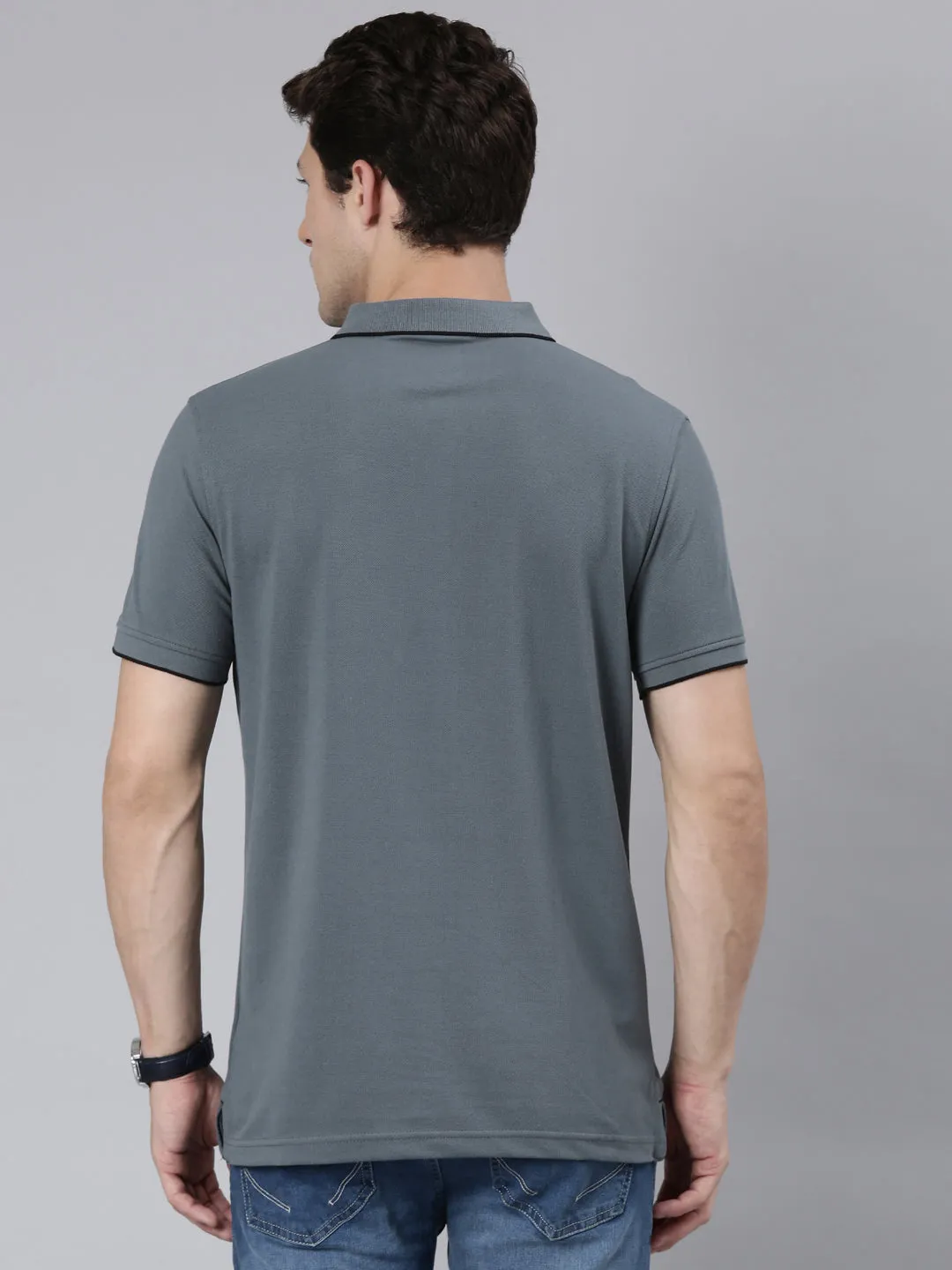 Classic Polo Men's Polo Neck Half Sleeve Slim Fit Cotton T Shirt | TOY-NOVA-STROMY WEATHER SF P