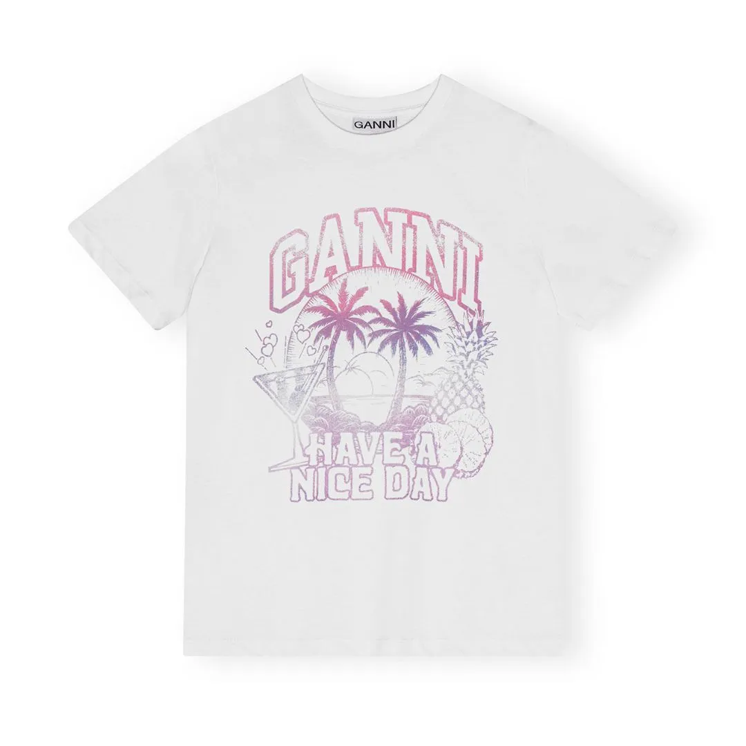 Cocktail Relaxed T-Shirt (Bright White)