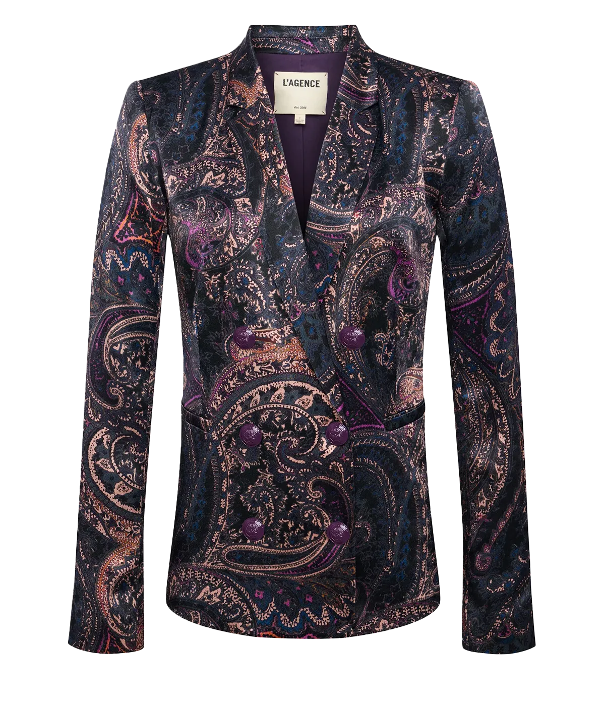 Colin Blazer in Plum Multi Boute Paisley