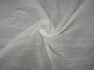 Cotton crush crepe ivory color fabric 40" wide [12760]