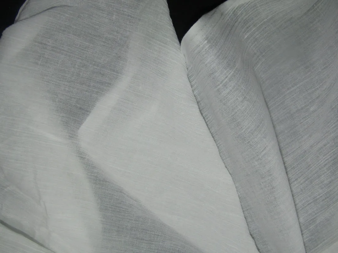 Cotton crush crepe ivory color fabric 40" wide [12760]