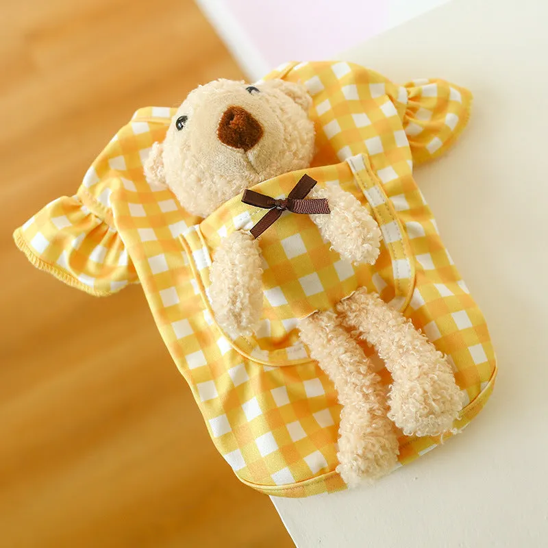 Dog Classic Plaid Clothes Puppy Shirt