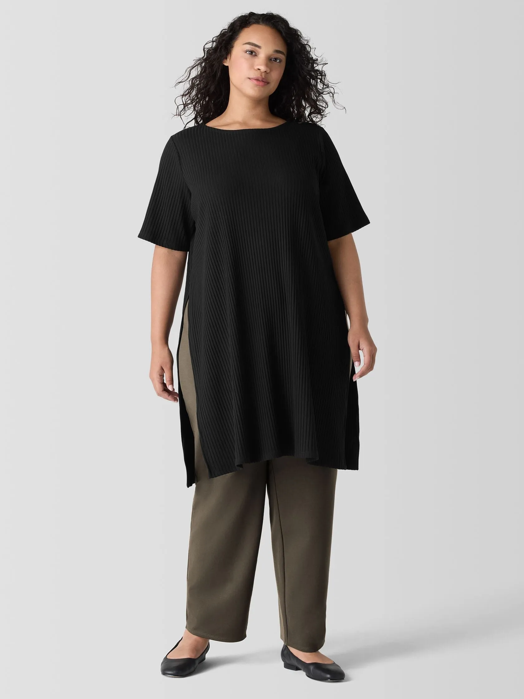 EILEEN FISHER - STRAIGHT ANKLE PANT