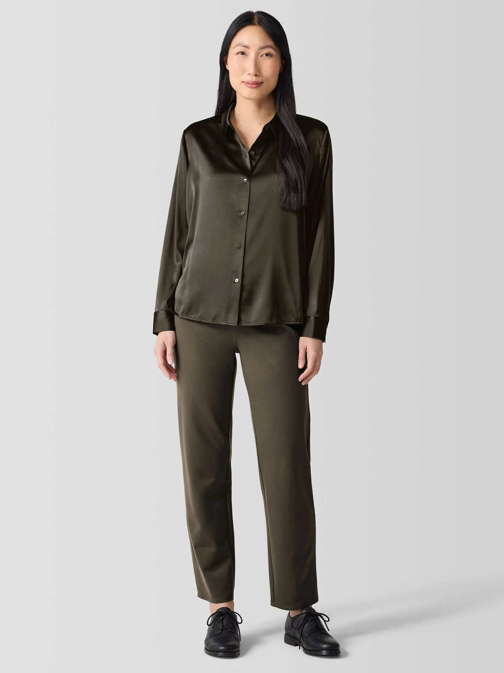 EILEEN FISHER - STRAIGHT ANKLE PANT
