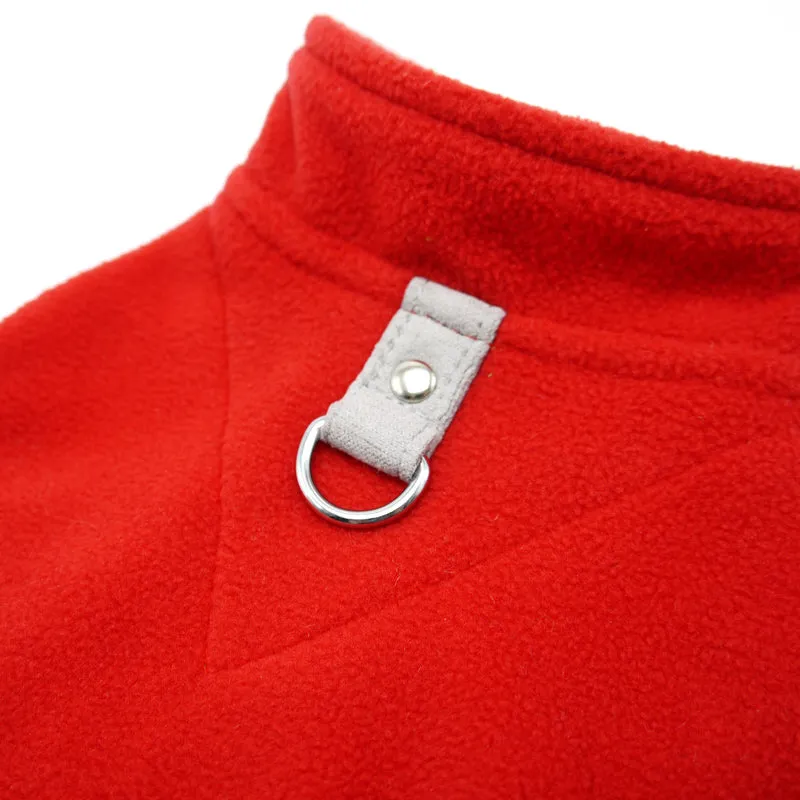 ESSENTIAL FLEECE DOG COAT VEST - RED