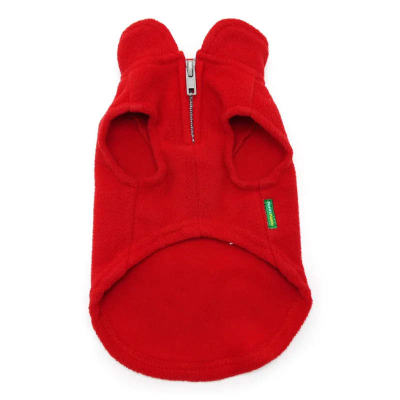 ESSENTIAL FLEECE DOG COAT VEST - RED