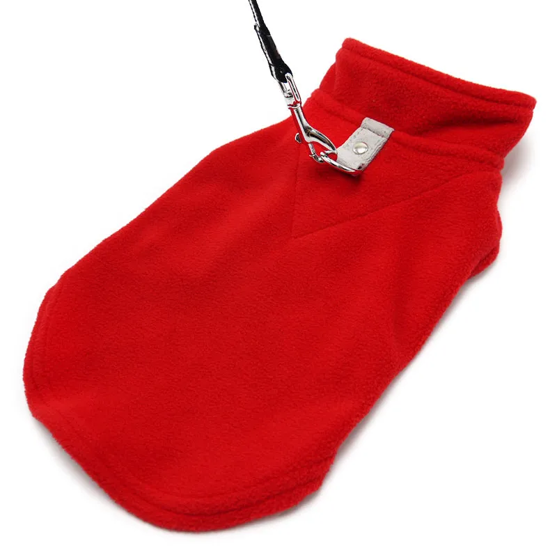 ESSENTIAL FLEECE DOG COAT VEST - RED