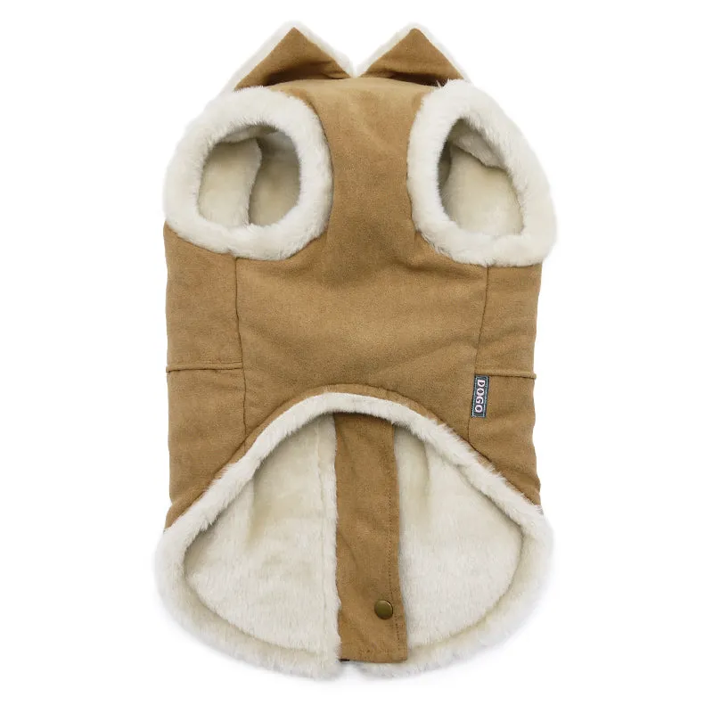 FURRY RUNNER BROWN DOG COAT