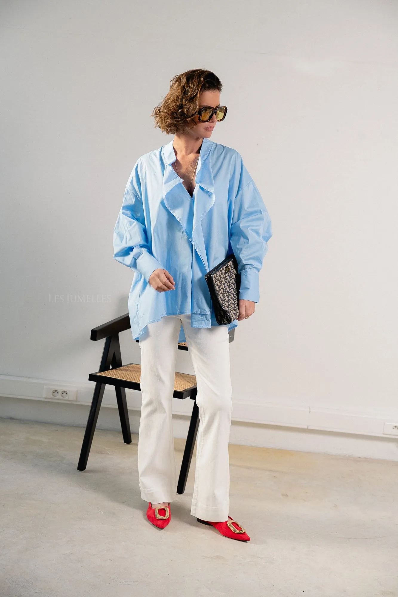 Gabrielle shirt baby blue