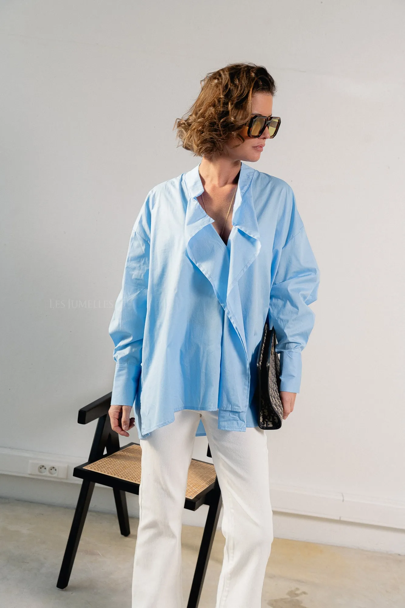 Gabrielle shirt baby blue