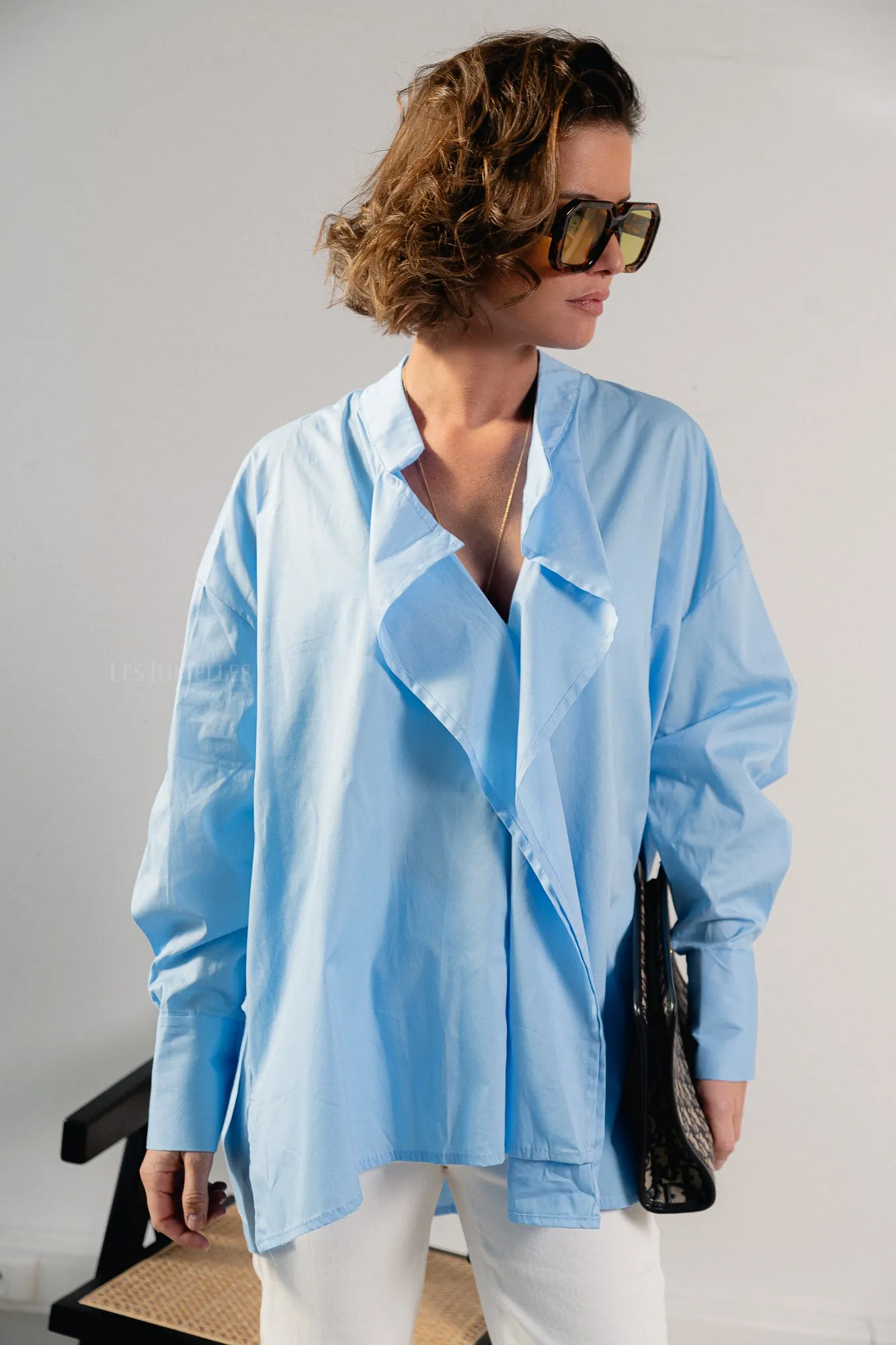 Gabrielle shirt baby blue