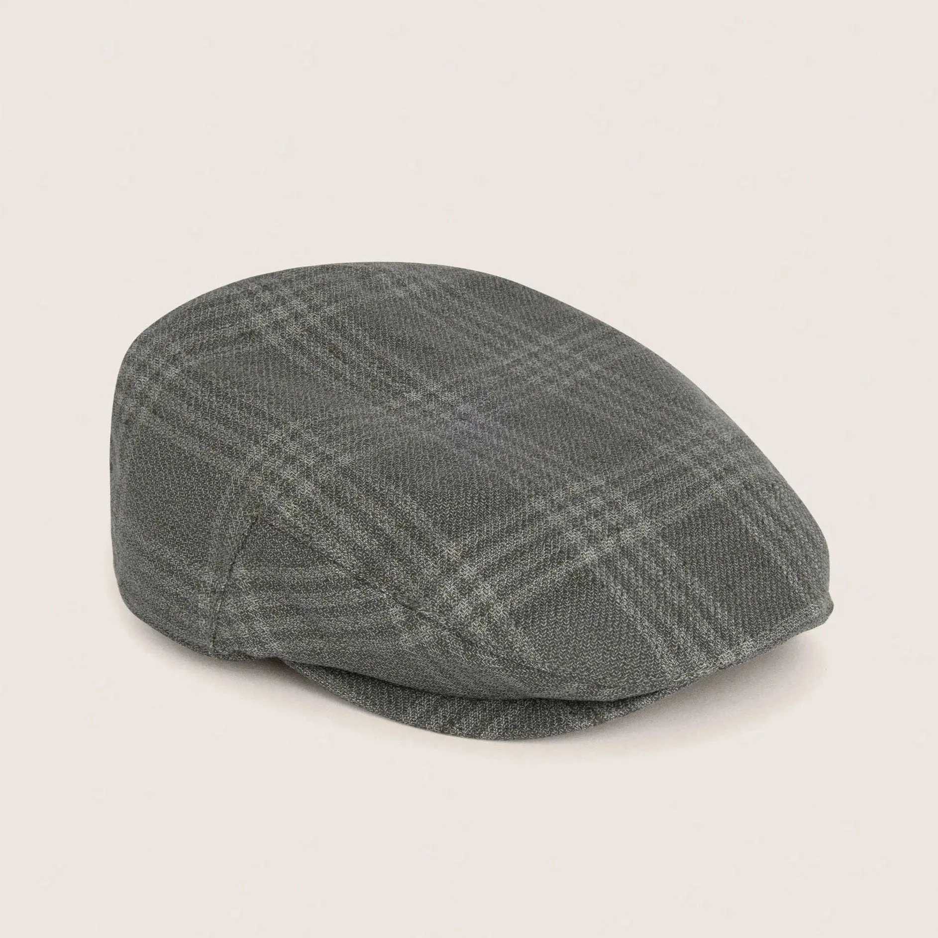 Hackett Bakerboy Windowpain Checkered Hat Green