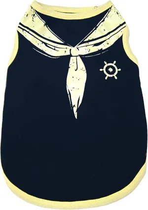 Happy Puppy Blue Sailor Tank Top Medium