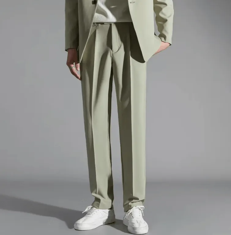 High-End Men’s Versatile Straight-Leg Loose-Fit Pants | Casual Suit Trousers