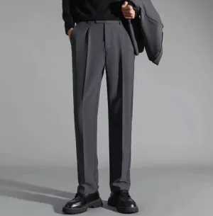 High-End Men’s Versatile Straight-Leg Loose-Fit Pants | Casual Suit Trousers