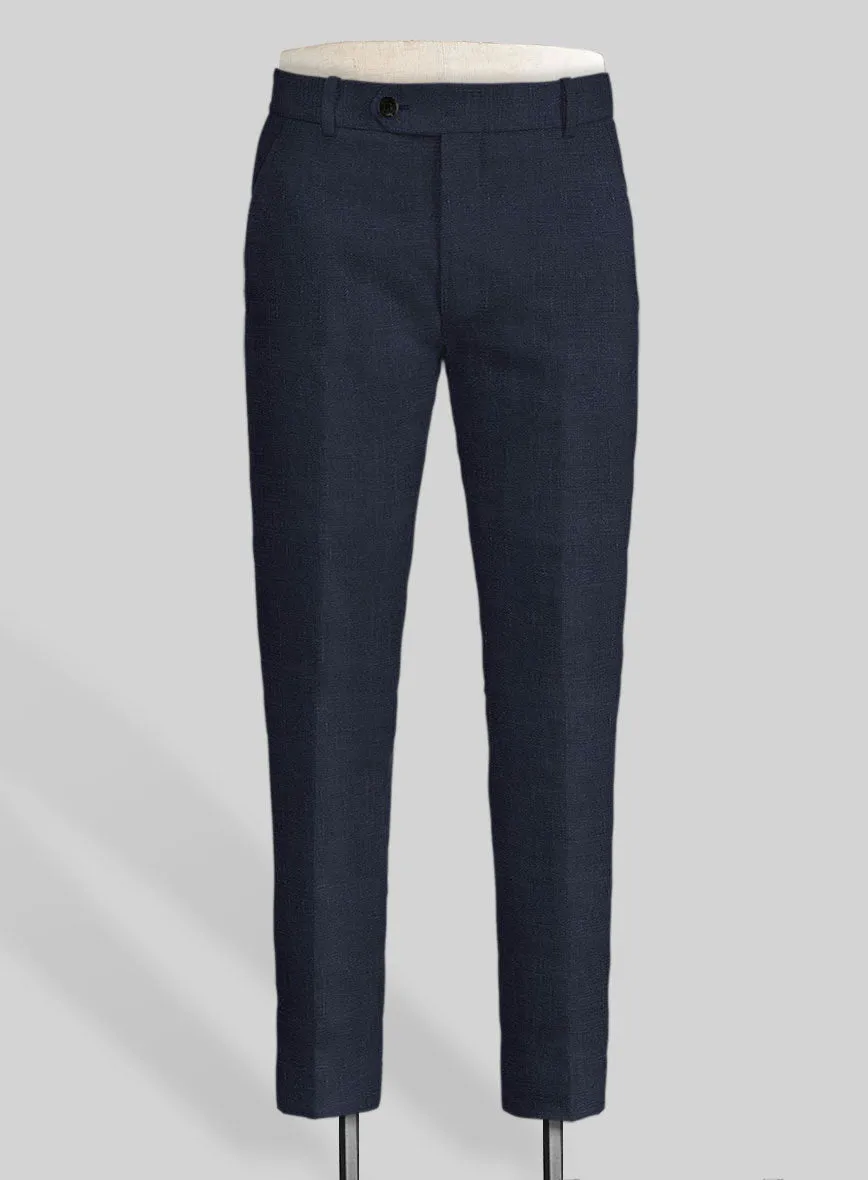 Italian Prato Oxford Blue Linen Suit