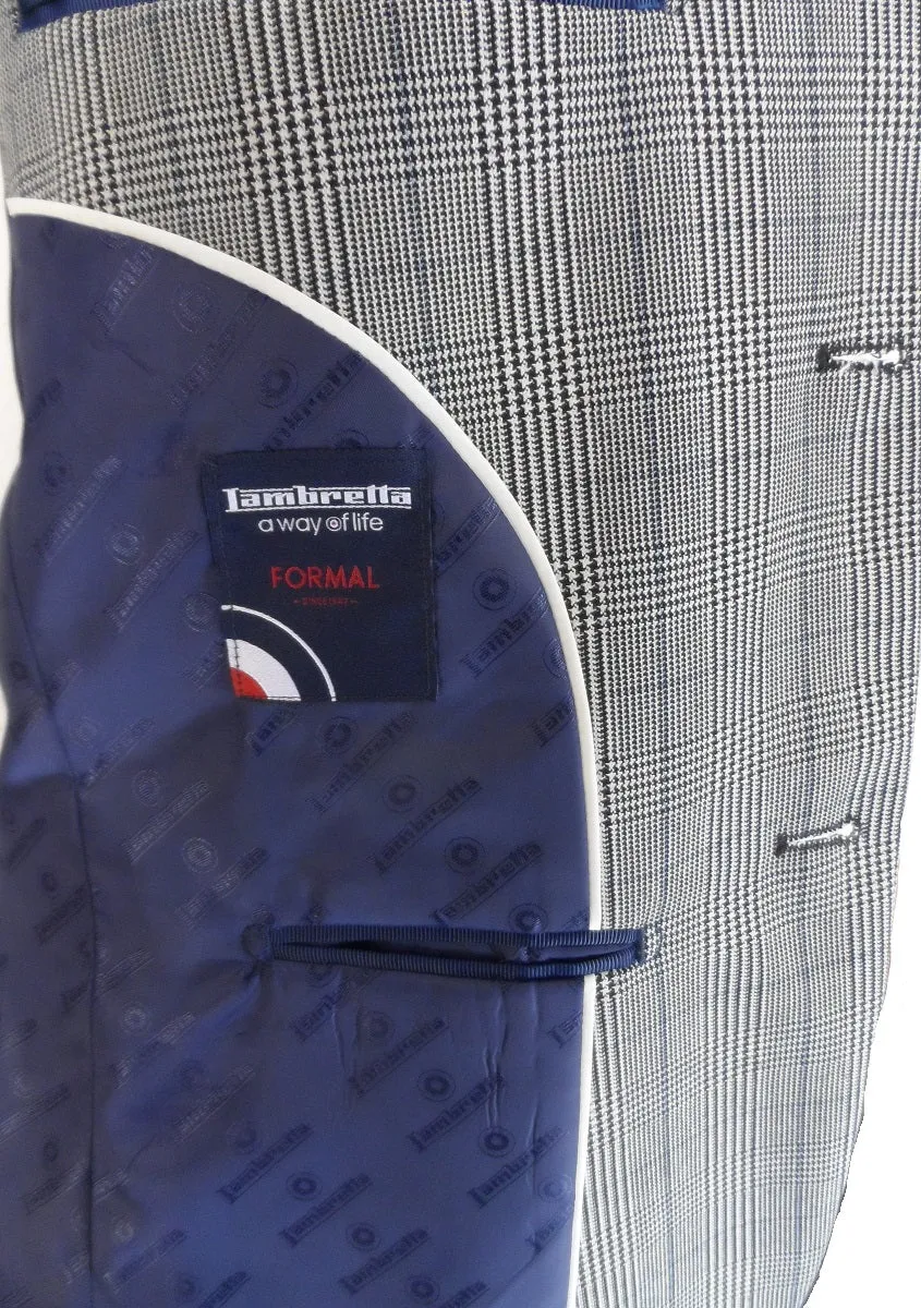 Lambretta Mens Prince of Wales Suit Jacket