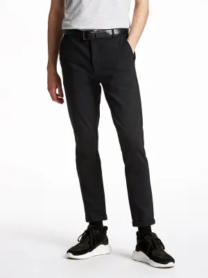 Lindbergh Men Grey Slim Fit Solid Trouser