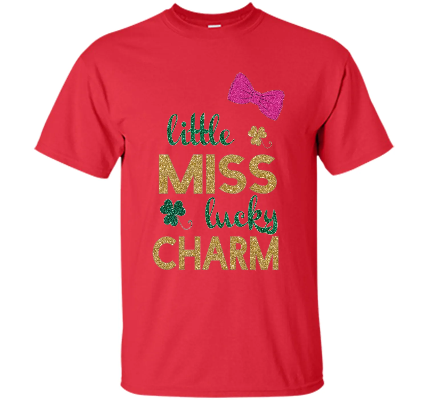 Little miss lucky charm st. patrick's day shirts for girls