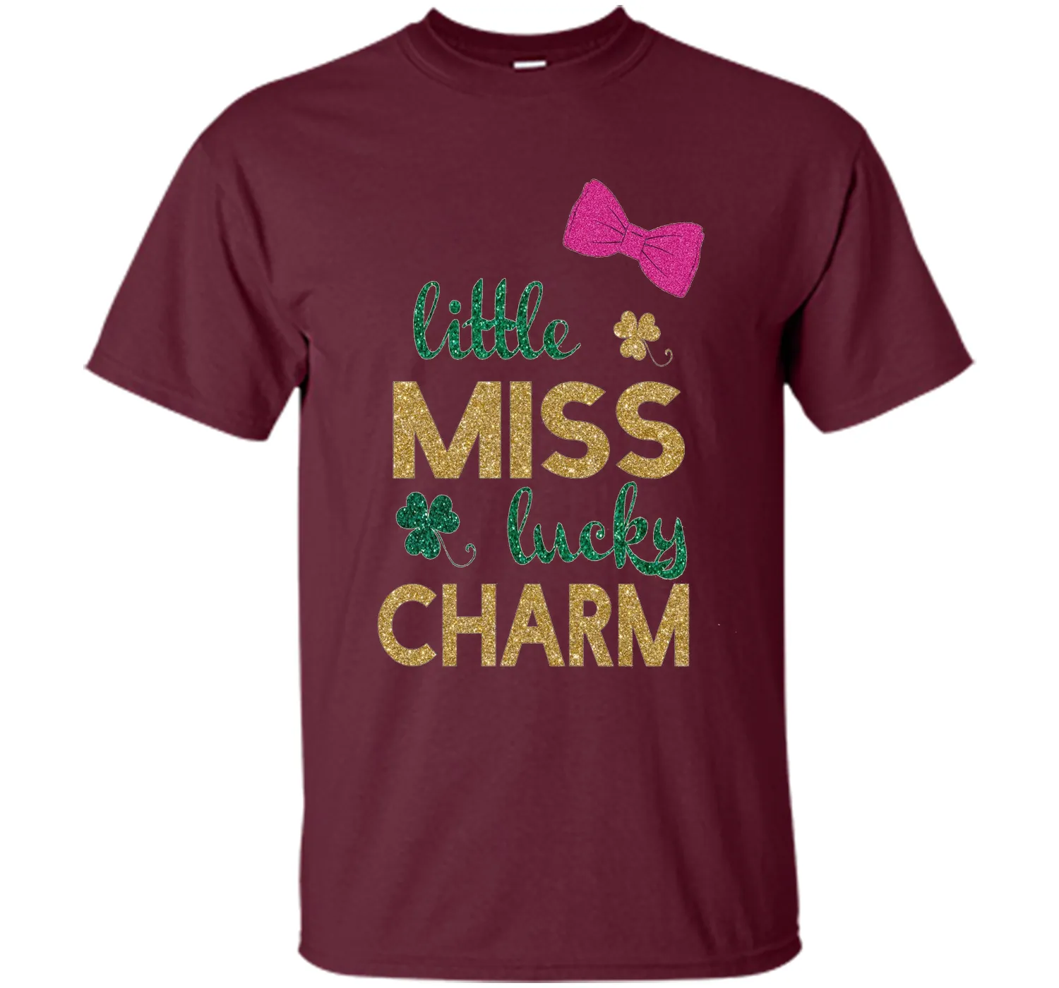 Little miss lucky charm st. patrick's day shirts for girls