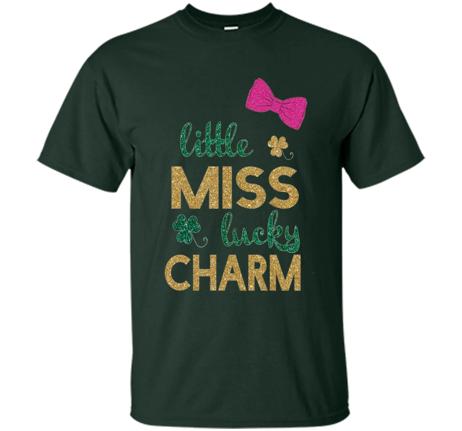 Little miss lucky charm st. patrick's day shirts for girls