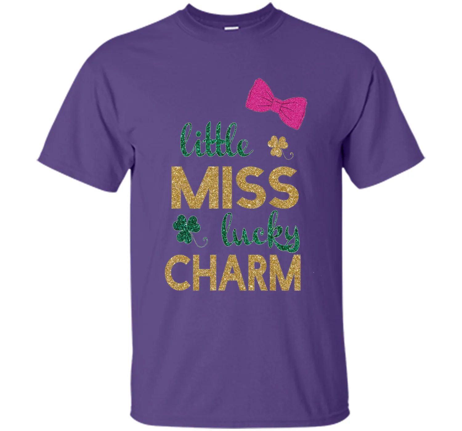 Little miss lucky charm st. patrick's day shirts for girls
