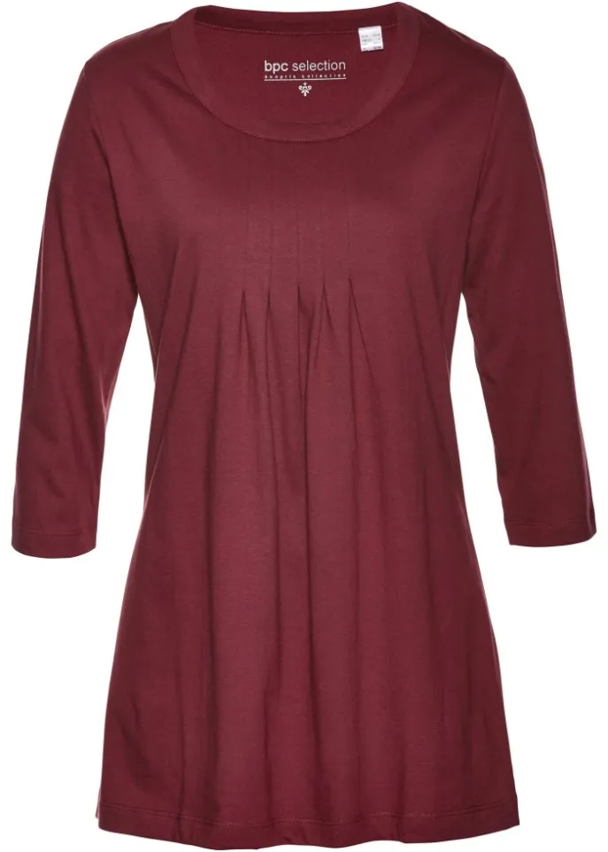 Long shirt with 3/4 sleeves Bpc Selection, red