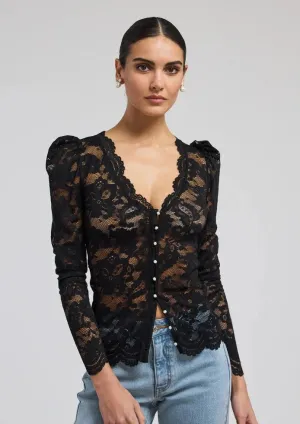 long sleeve lace blouse