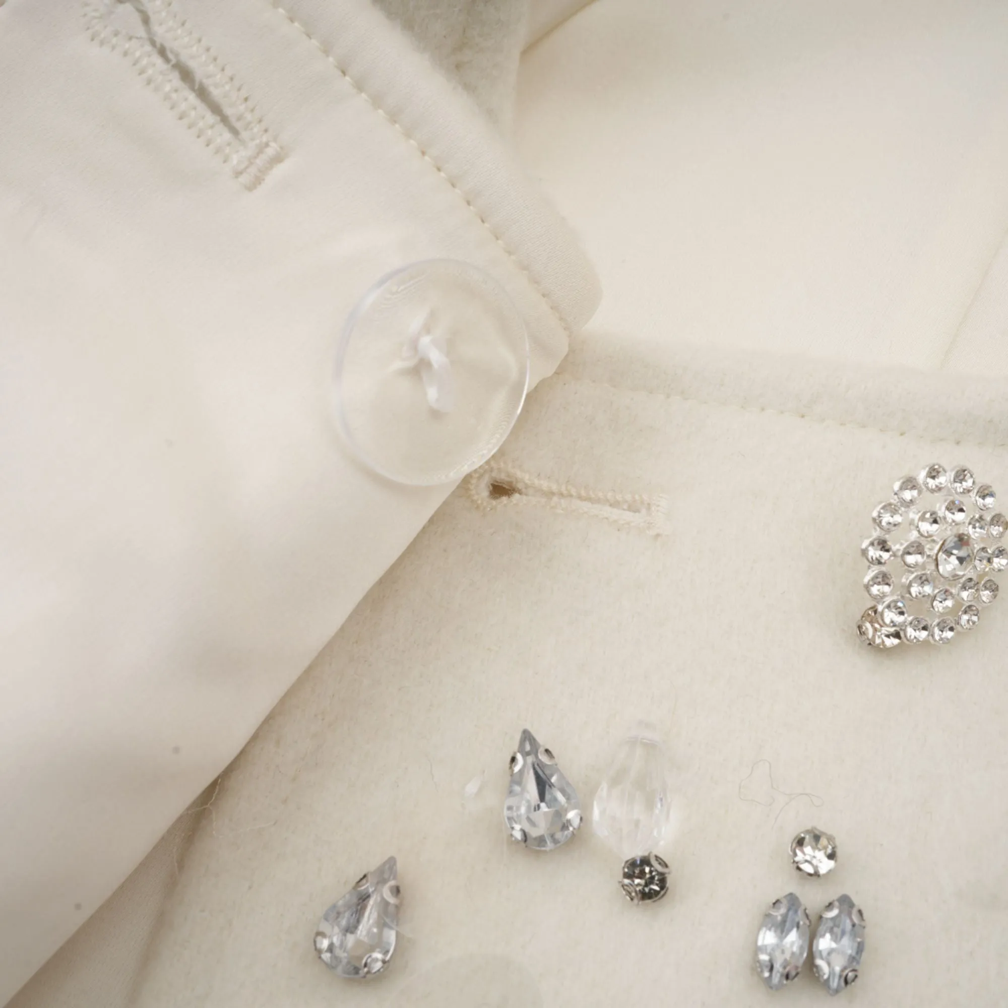 lonore embellished cape-design jacket