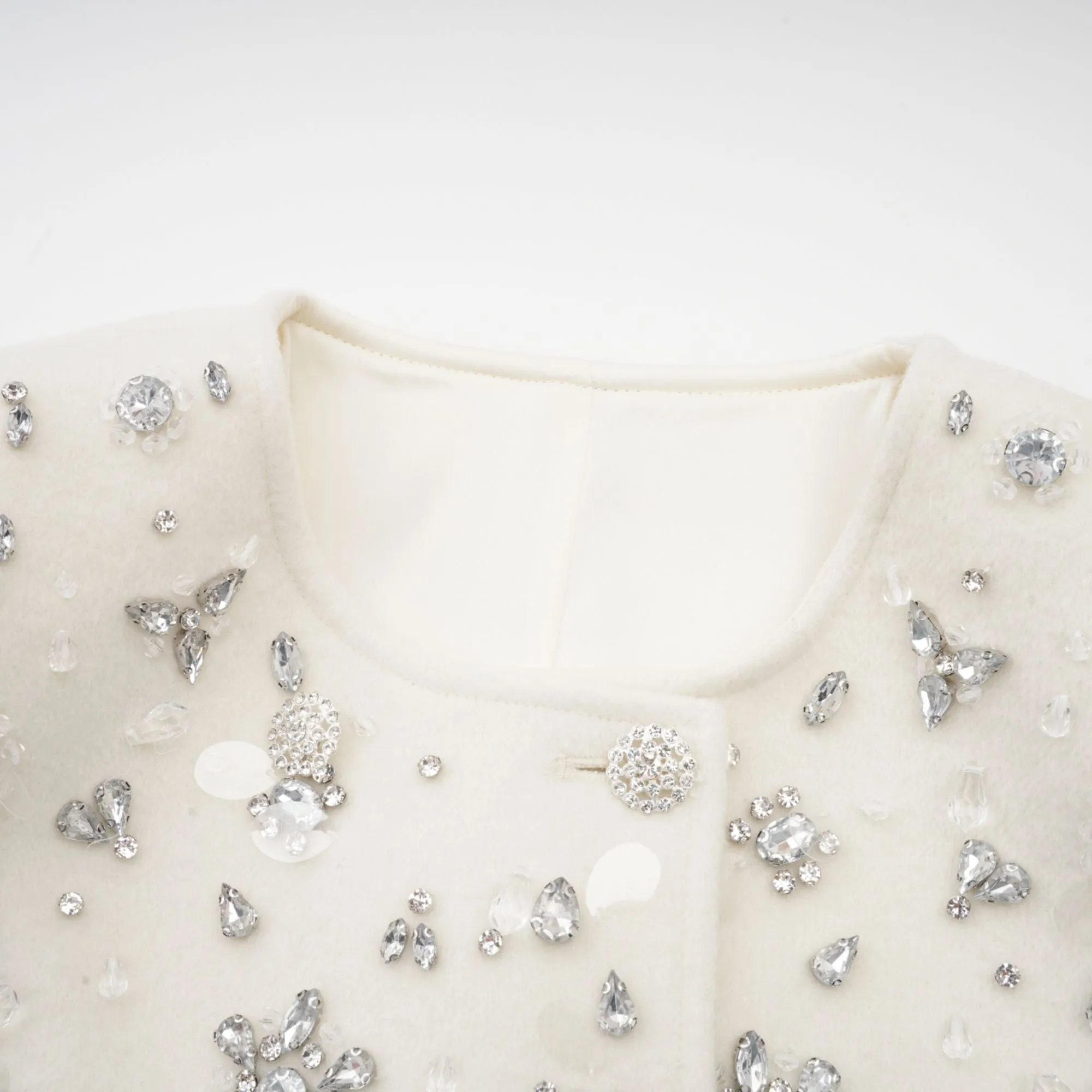 lonore embellished cape-design jacket