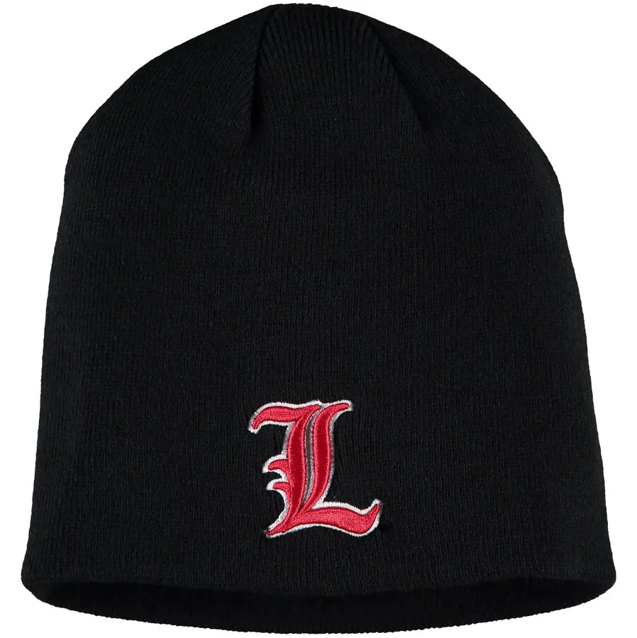 Louisville Cardinals EZDOZIT Knit Beanie - Black